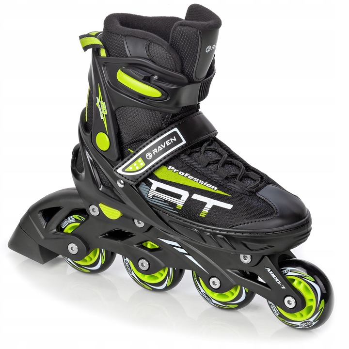 Rolki Regulowane RAVEN Profession Black/Lime 31-35