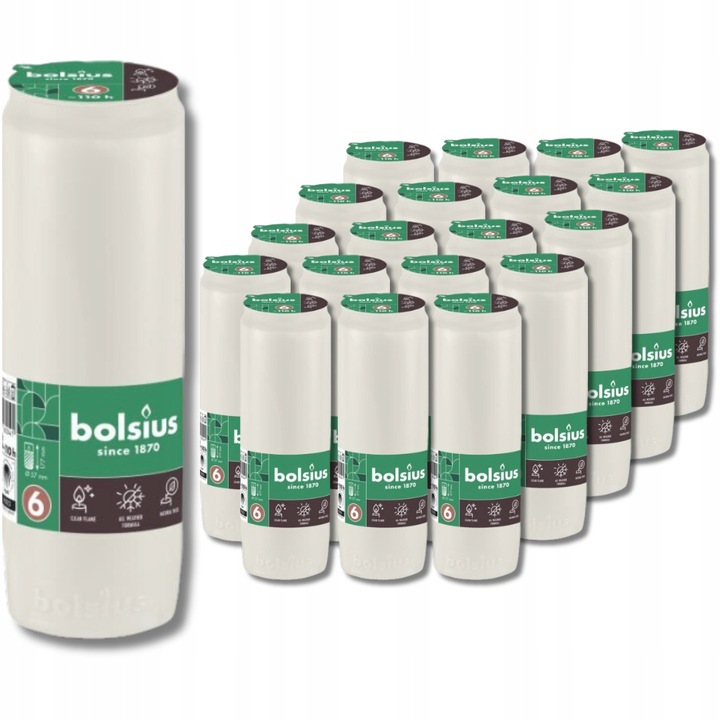 Wkłady do zniczy Bolsius olejowe (110h) RC6 20 szt.