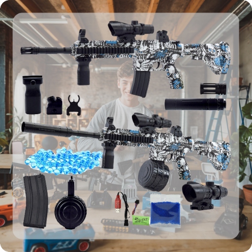 BEZPIECZNY WIELKI KARABIN NA KULKI ŻELOWE AUTOMAT MASZYNOWY PISTOLET BROŃ