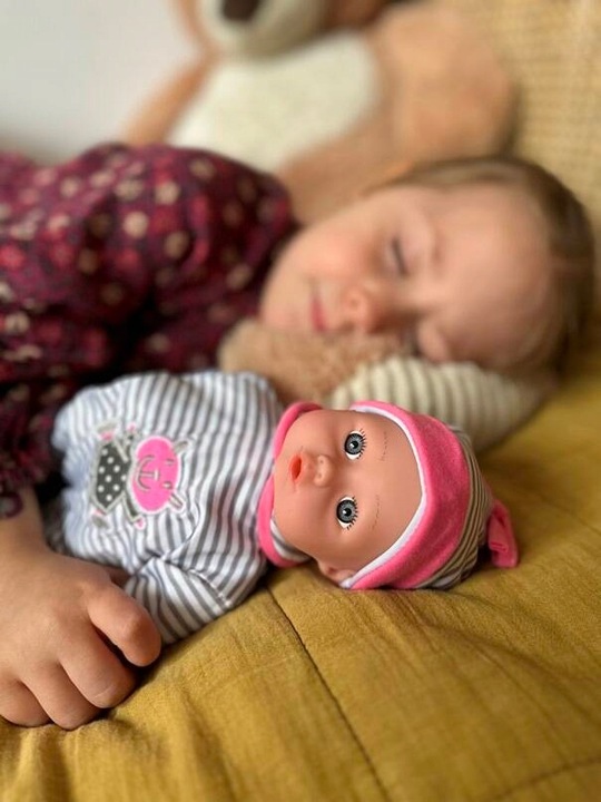 Lalka Bobas Miękka Niemowlę Mówi Śpiewa Interaktywna Niemowlak Mówiąca