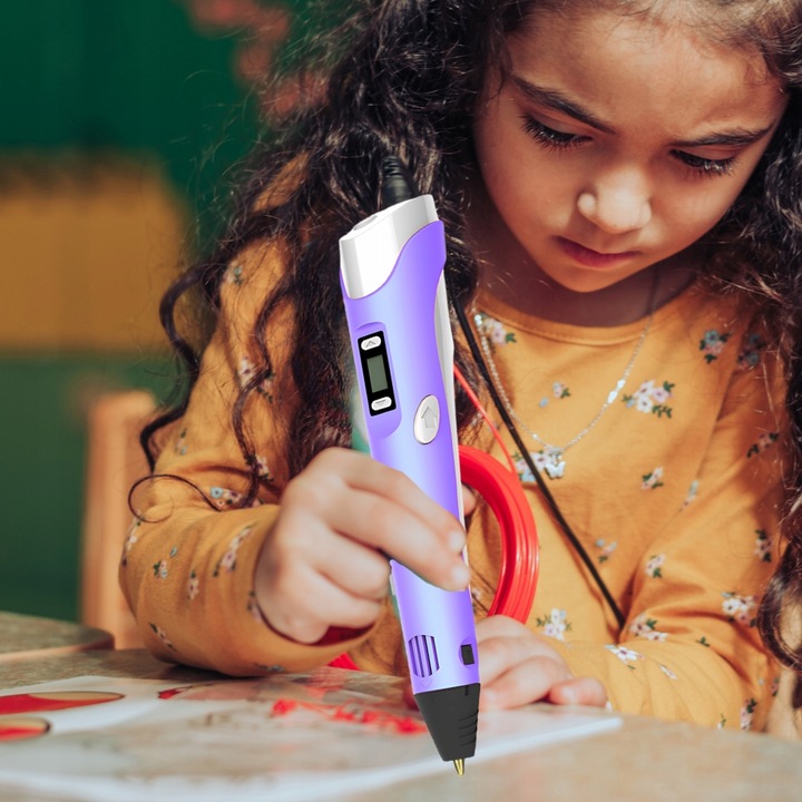 DŁUGOPIS 3D DLA DZIECI DRUKARKA 3D MAGICZNY DŁUGOPIS 3D + WKŁADY 160 METRÓW