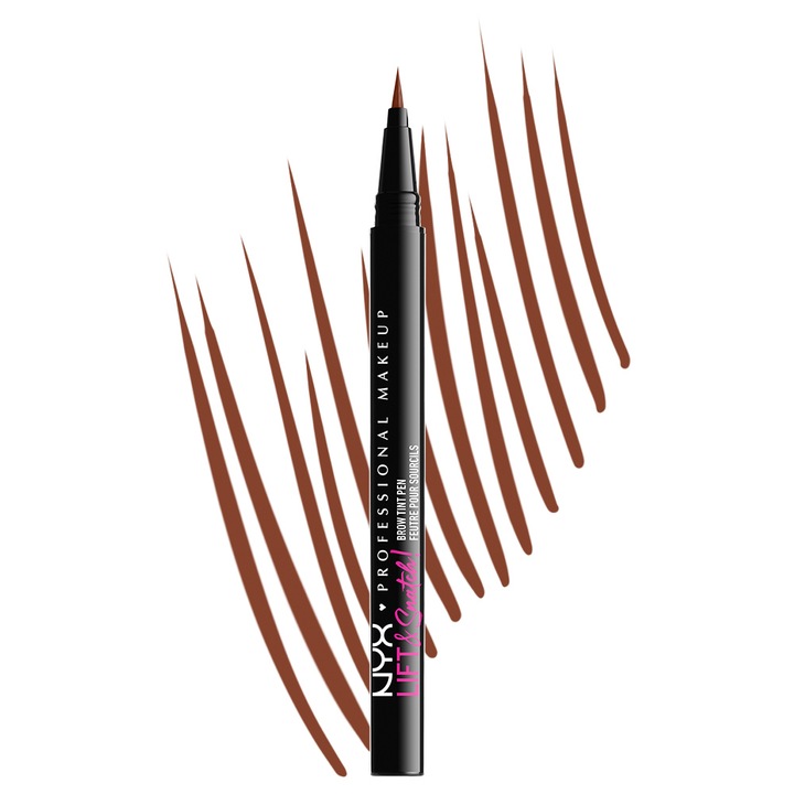 NYX PROFESSIONAL LIFT & Snatch Brow Tint Pen Pisak do brwi 1ml 06 Ash Brown