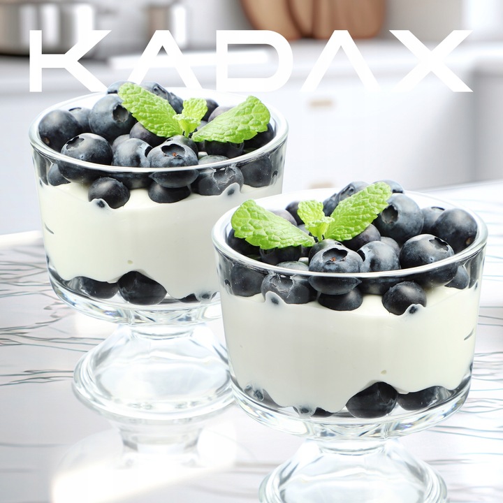 PUCHARKI DO DESERÓW 280ml POJEMNIK NA DESERKI DESERY PUCHAREK LODY KOMPLET