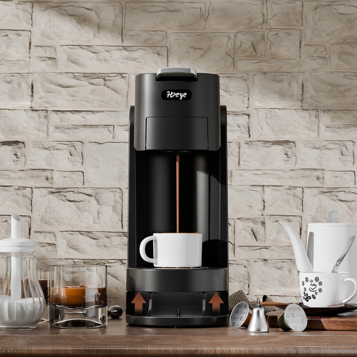 Ekspres kapsułkowy, ekspres wielokapsułkowy 3 w 1+ spieniacz do mleka