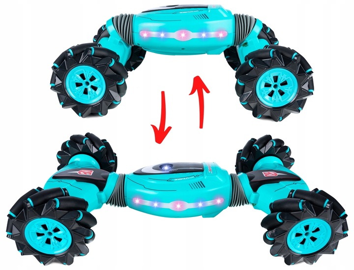 Samochód Zdalnie Sterowany Rc Twister Akrobacje Led Stunt 360 Dla Dzieci