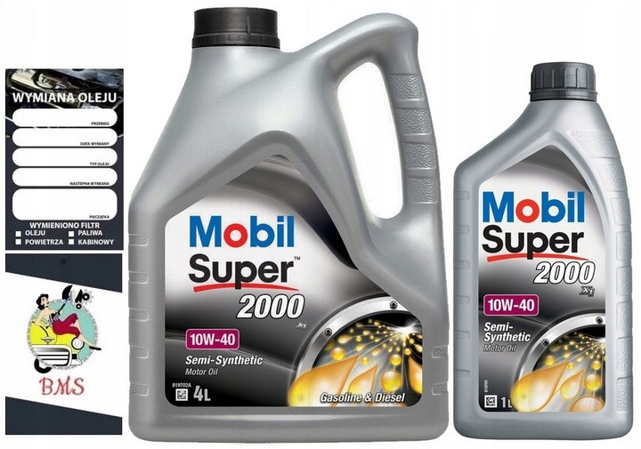 Olej PÓŁSYNTETYK Mobil Super 2000 10W40 10w-40 5L