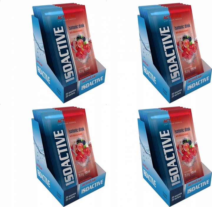 ACTIVLAB ISOACTIVE 20x31.5g NAPÓJ IZOTONICZNY ISO x4