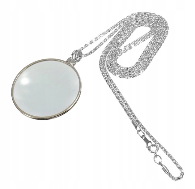 NASZYJNIK, WISIOREK PRZYWIESZKA - LUPA DLA SENIORA, MONOKL, POWIĘKSZENIE x5