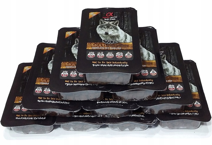 Alpha Spirit Karma MULTIPROTEIN 10x200g Półmiękka karma dla psa