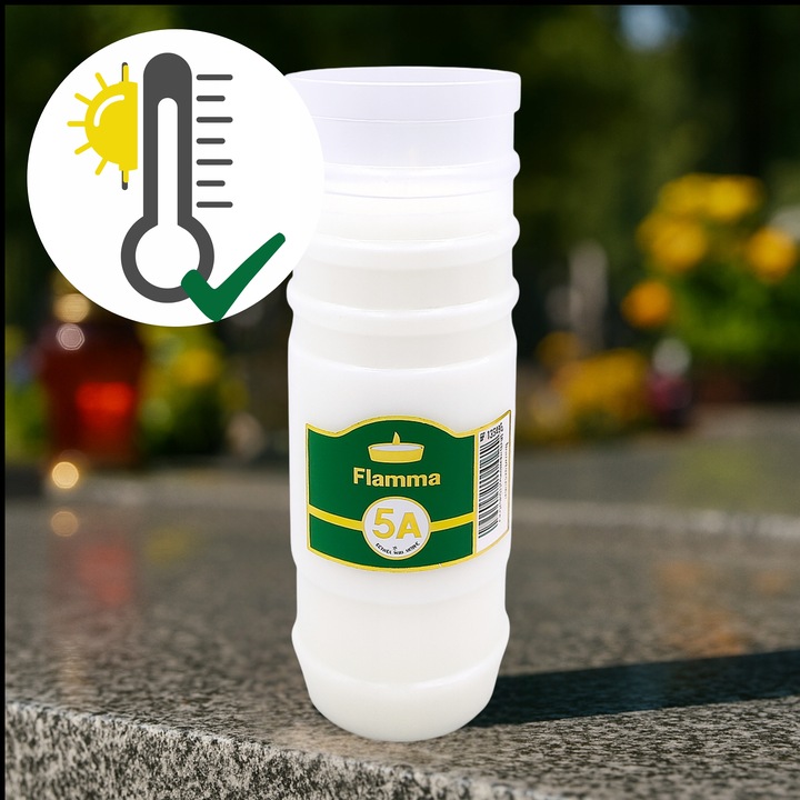 Wkłady do Zniczy Rewelacyjne na Upał Parafinowe 5dni x12 Długopalące do120h