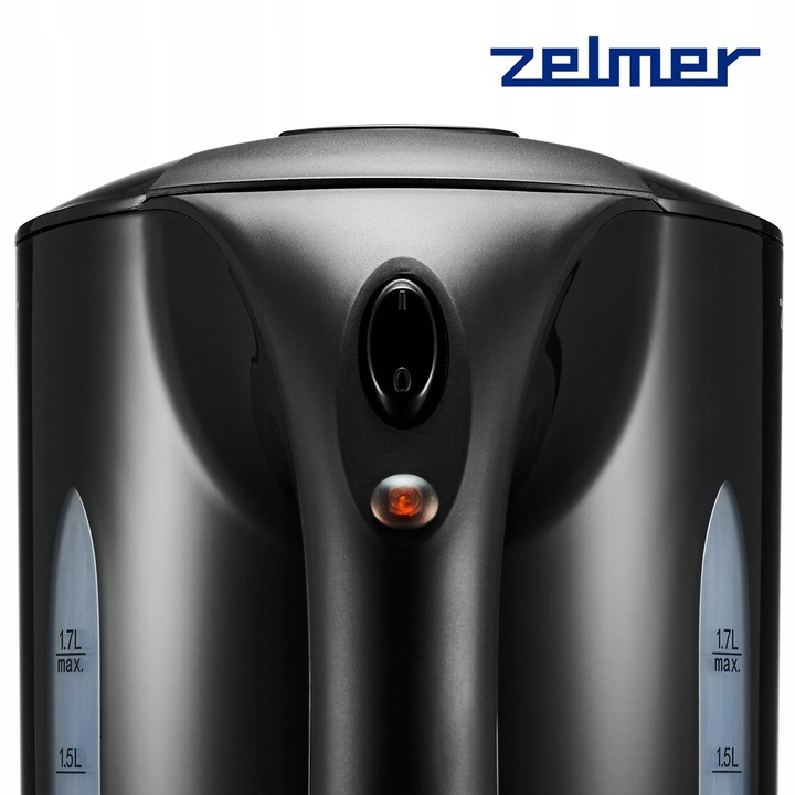 CZAJNIK ELEKTRYCZNY ZELMER BEZPRZEWODOWY STAL NIERDZEWNA DUŻY 1,7L 2200W