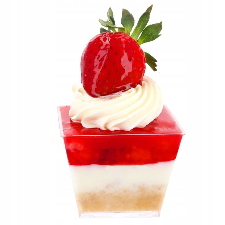 PUCHARKI DO DESERÓW Galaretka Na Mini Deserki Piramida Pojemnik 50szt 120ml