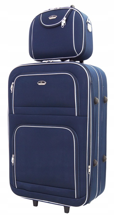 ZESTAW WALIZEK 2w1 BAGAŻ 901 WALIZKA ŚREDNIA+KUFER