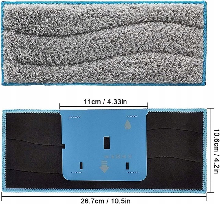 6x NAKŁADKA NA MOKRO ŚCIERECZKA DO ROBOT MOPUJĄCY MOP IROBOT BRAAVA JET M6