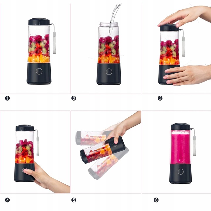 Blender Kielichowy Przenośny Bezprzewodowy 4000mAh Do Smoothie - Prezent