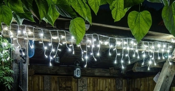 SOPLE 500 LED KURTYNA LAMPKI ZEWNĘTRZNE IP44 FLASH Białe Zimne 23M