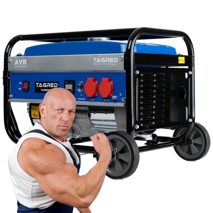 AGREGAT PRĄDOTWÓRCZY PRĄDU TAGRED 2800W AVR KOŁA
