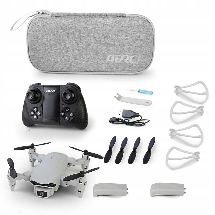 DRON TURBO 2X KAMERA PODGLĄD POWRÓT FUTERAŁ 2X AKU