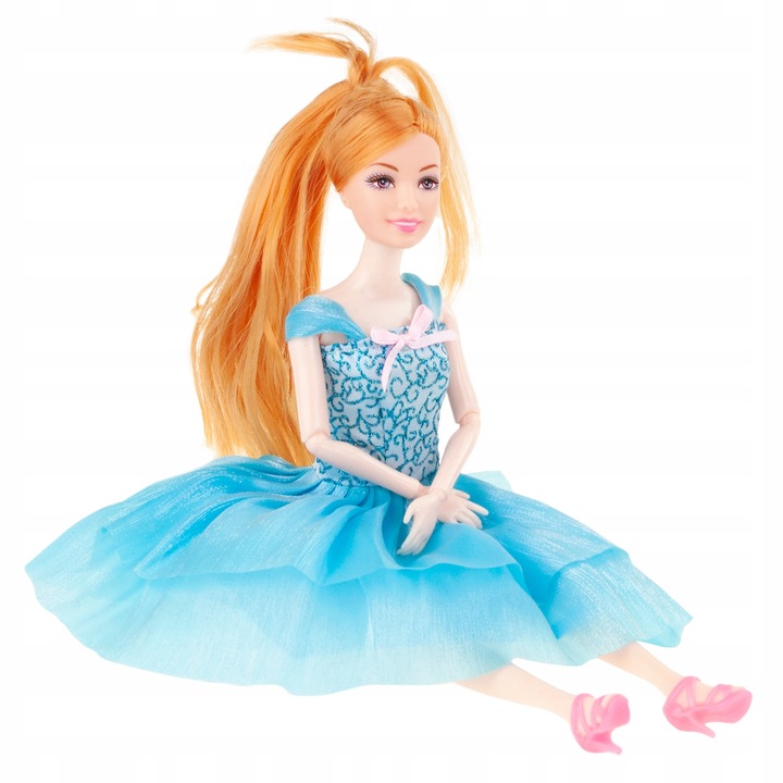 KARETA DLA LALKI Z PEGAZEM JEDNOROŻCEM I LALKĄ KAROCA LODOWA KRAINA