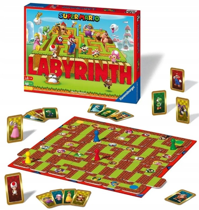 Gra Planszowa Labyrinth Super Mario Ravensburger Labirynt