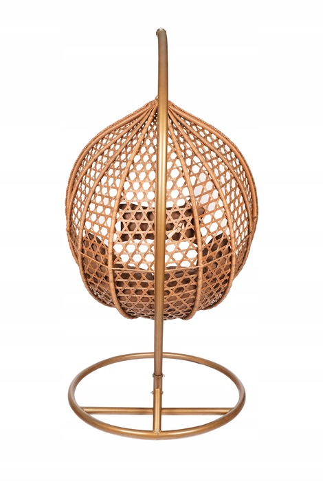 FOTEL WISZĄCY KOKON HUŚTAWKA BRĄZOWY TROPIKAL