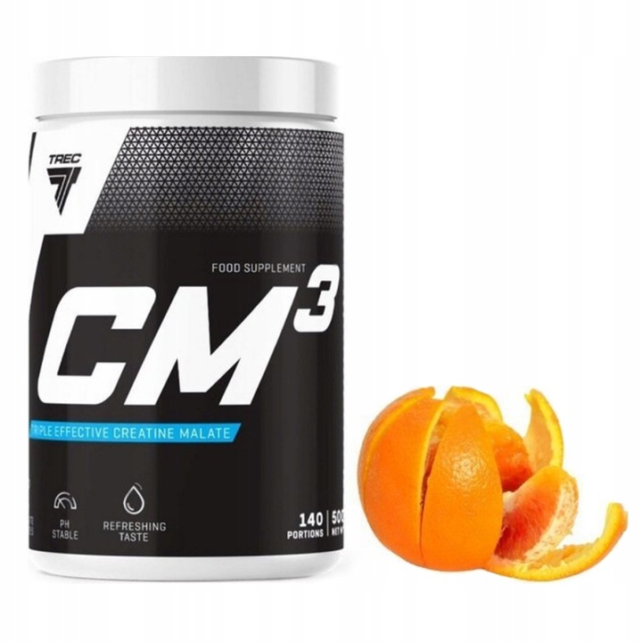 Kreatyna Trec CM3 powder 500g Pomarańcza