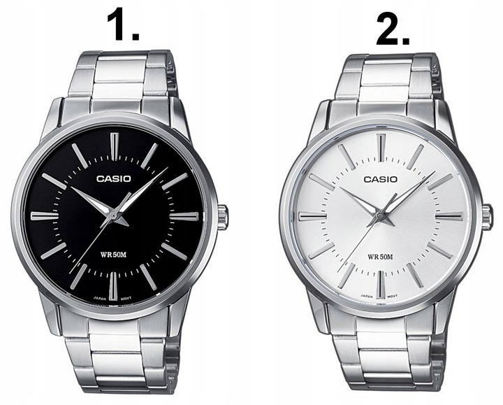 ZEGAREK MĘSKI CASIO MTP-1303PD stalowy klasyczny +BOX +GRAWER