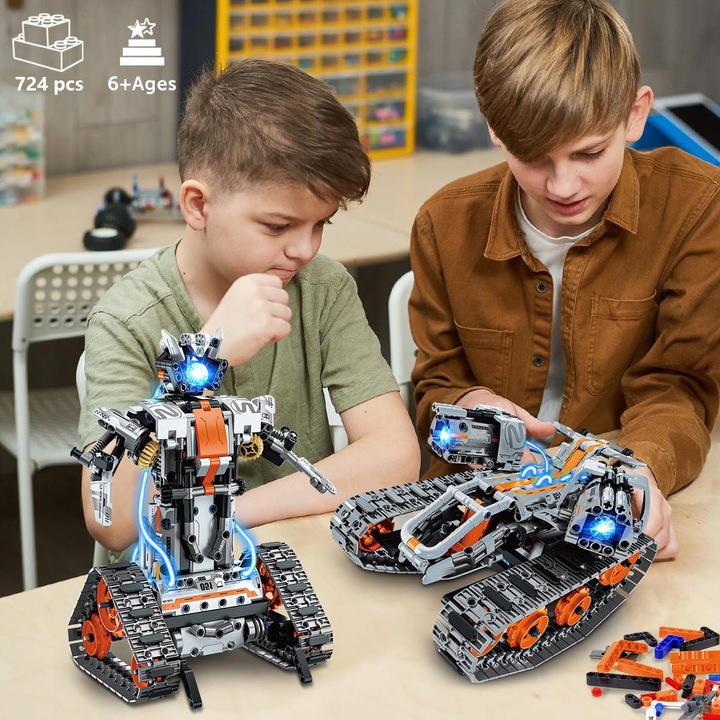 TECHNOLOGIA ROBOT APP PILOT ZDALNEGO STEROWANIA PROGRAMOWALNY ZABAWKA 4W1