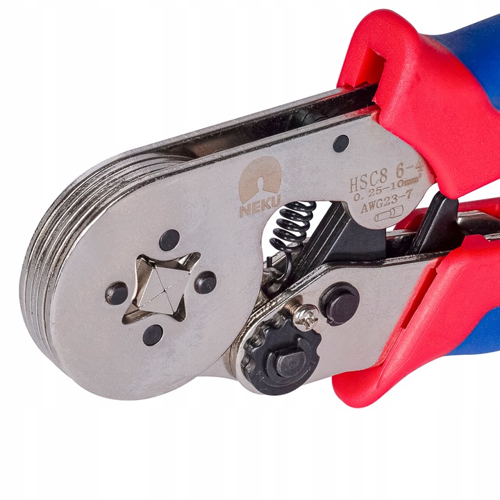 Zaciskarka do Tulejek Praska do Kabli Konektorów Końcówek 0,25-10mm2 NEKU