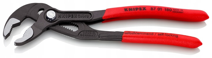 Szczypce nastawne do rur Cobra 180 mm żabka klucz Knipex 87 01 180