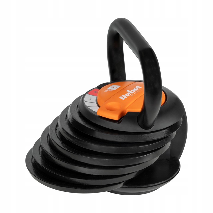 Kettlebell żeliwny automatyczny regulowany odważnik kula 9kg REBEL ACTIVE