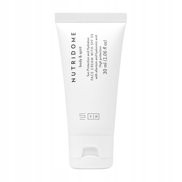 KREM do twarzy z FILTREM SPF 50 do twarzy z alantoiną NAWIŻAJĄCY NUTRIDOME