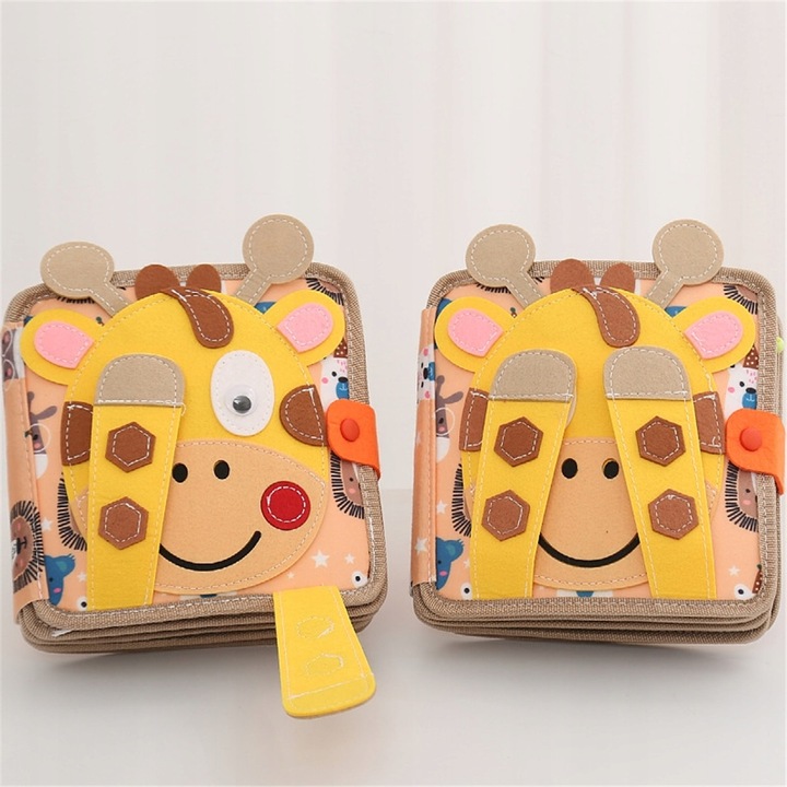 Sensoryczna Książeczka Manipulacyjna Montessori Tablica Zabawka Edukacyjna