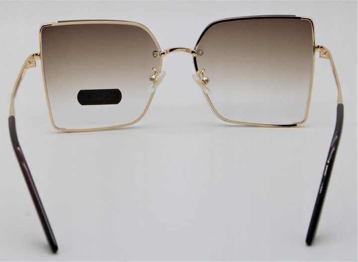 OKULARY PRZECIWSŁONECZNE DAMSKIE DUŻE Z FILTREM UV400 Code Exclusive