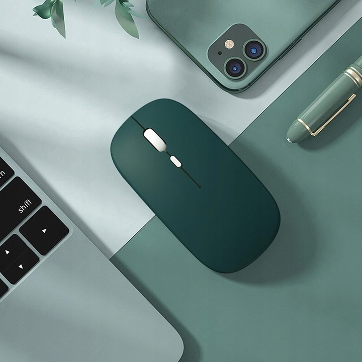 Bezprzewodowa MYSZKA laserowa do komputera DUAL Bluetooth i radio 1600DPI