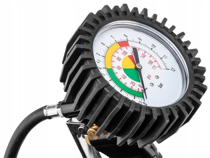 NEO PISTOLET DO POMPOWANIA KÓŁ Z MANOMETREM DŁUGA KONCÓWKA 12 BAR 14-716