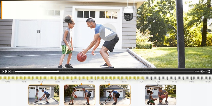 Zewnętrzna obrotowa kamera IP 2w1 8X ZOOM 2x 4MPx WIFI 2K