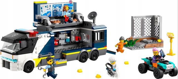 LEGO City Policyjna ciężarówka z laboratorium kryminalnym 60418