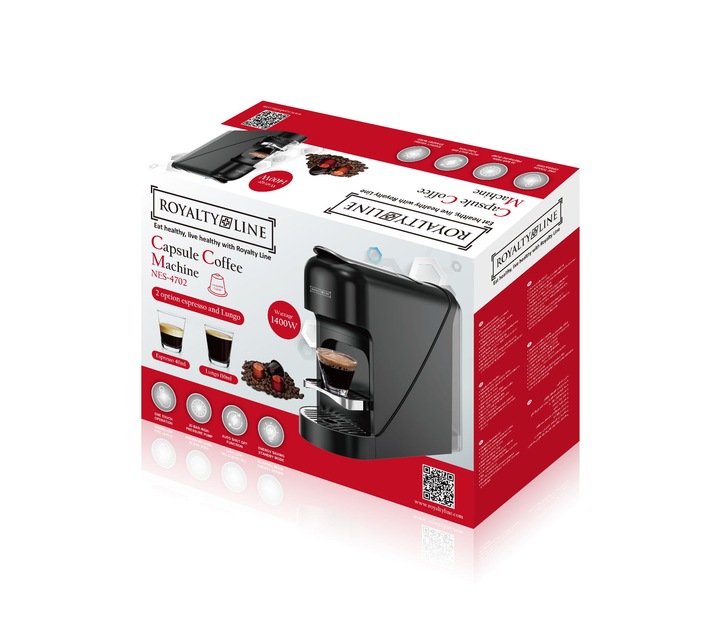 UNIWERSALNY EKSPRES DO KAWY NA KAPSUŁKI NESPRESSO JACOBS 900ML CZERWONY