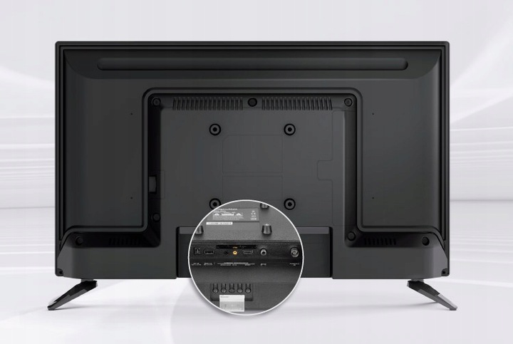 TELEWIZOR 24'' LED KRUGER&MATZ 12V 230V DVB-T2 NOWY MODEL KAMPER + ZASILACZ