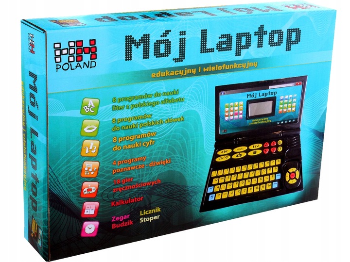 LAPTOP EDUKACYJNY Dla Dzieci 50 Programów PL