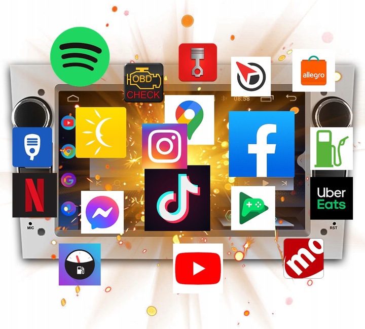 RADIO do OPEL VECTRA C ZAFIRA ASTRA H VIVARO MERIVA SIGNUM ANDROID CARPLAY