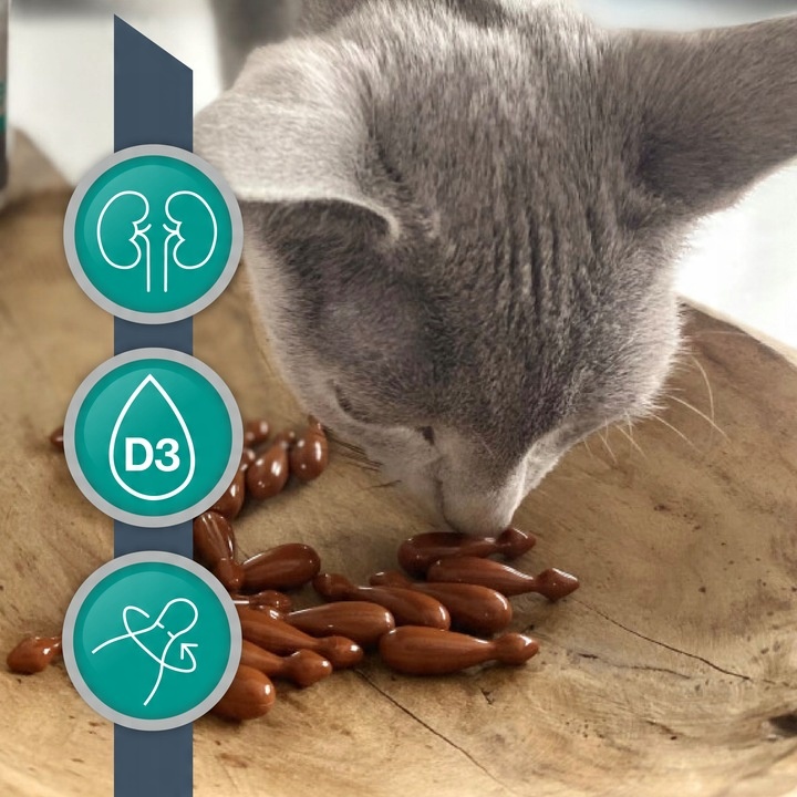 Preparat dla psów kotów na nerki Vet Expert Renalvet 60 kapsułek twist-off