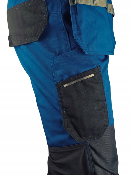 Spodnie ROBOCZE męskie BHP MOCNE ochronne ELASTYCZNE MONTERSKIE ODBLASKOWE