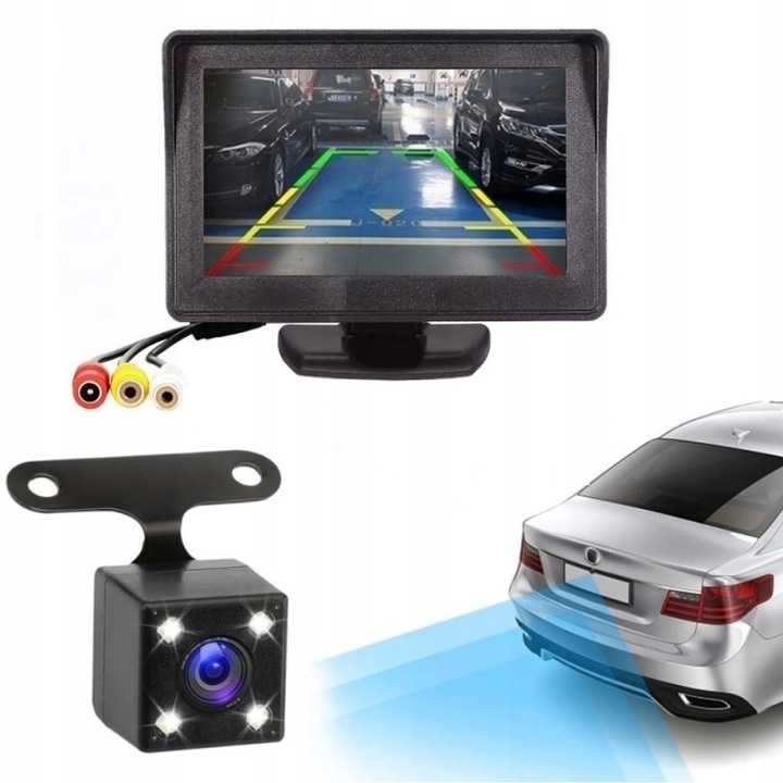 Kamera cofania, monitor - zestaw 12V