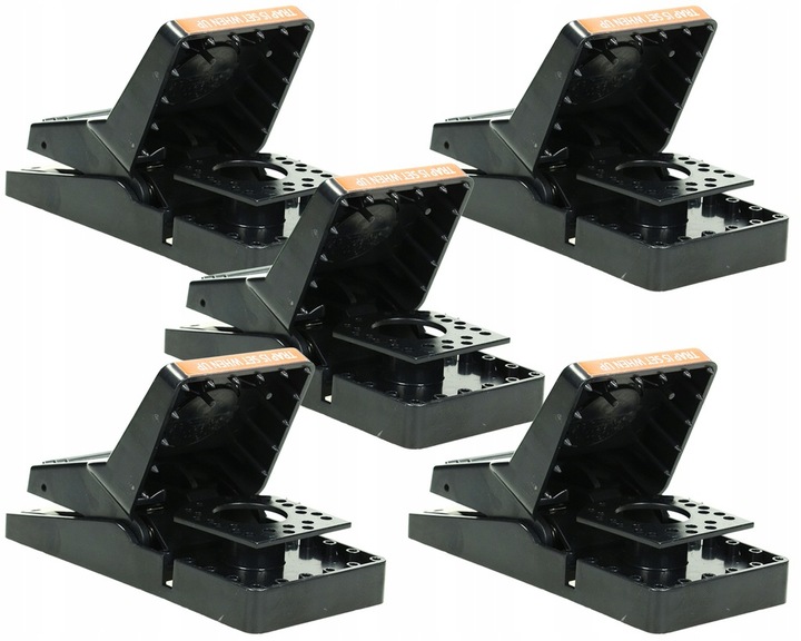 5x SILNA ŁAPKA PUŁAPKA NA SZCZURY I MYSZY GILOTYNA DUŻA SIŁA MECHANIZMU