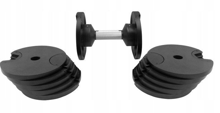 HANTEL REGULOWANY 2-20kg CIĘŻAREK SZTANGA GRYF HANTLA REGULACJĄ OBCIĄŻENIA