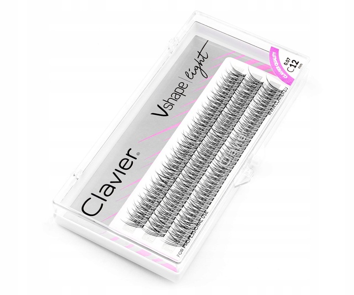 Clavier Kępki Rzęs Vshape Light 14mm