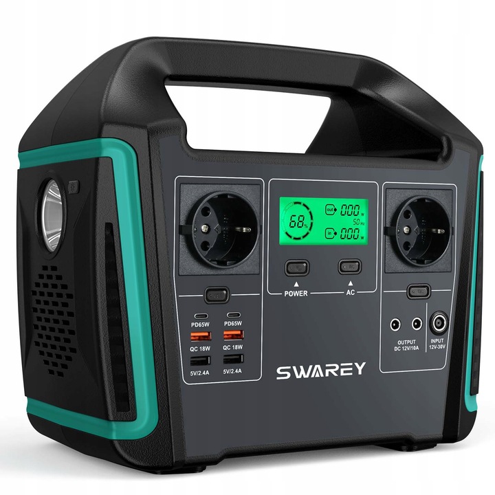 STACJA ZASILANIA SWAREY 725.76Wh Solar GENERATOR TYPE-C QC3.0