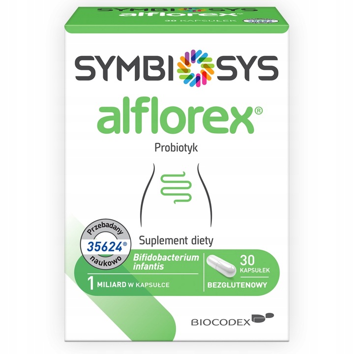 Alflorex probiotyk na jelita IBS szczep Bifidobacterium infantis 30 kaps.